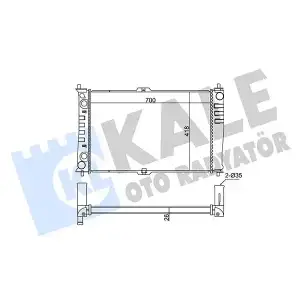 KALE Su Radyatörü (M/T 700x420x28) - Kore Araçları (Hyundai/Kia) 345940