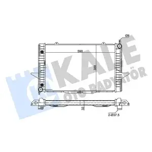 KALE Su Radyatörü ([Brazing] [590x388x32]) - Volvo 346225