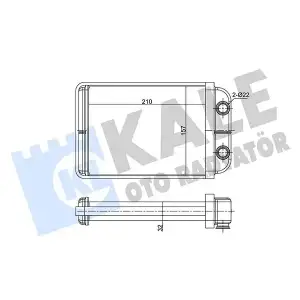 KALE Kalorifer Radyatörü (346350) - Fiat / Alfa / Lancia