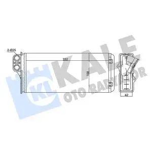 KALE Kalorifer Radyatörü (Al/mknk) (346410) - Opel