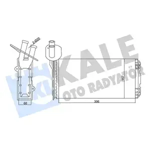 KALE Kalorifer Radyatörü (8FH 351 024-401 (Klimasız)) - VW Grubu (VW/Audi/Seat/Skoda) 346450