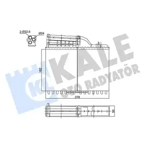 KALE Kalorifer Radyatörü (346465) - BMW / Mini