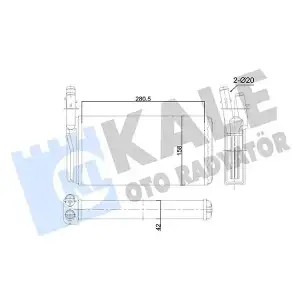 KALE Kalorifer Radyatörü (Mekanik) (346525) - Fiat / Alfa / Lancia