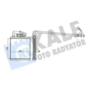 KALE Kalorifer Radyatörü (346545) - Ford
