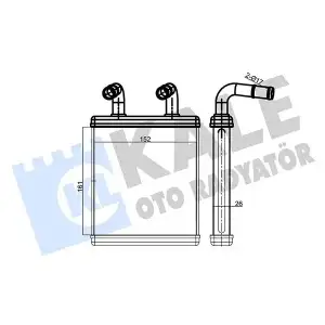KALE Kalorifer Radyatörü (A/M 170x163x22 : Kalorifer Petegi) - Kore Araçları (Hyundai/Kia) 346580