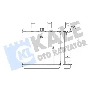 KALE Kalorifer Radyatörü (Brazing) (346590) - Fiat / Alfa / Lancia