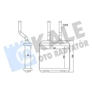 KALE Kalorifer Radyatörü (Al/brz) (346685) - Opel