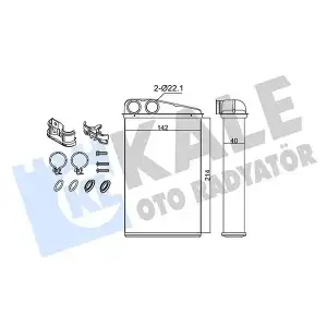 KALE Kalorifer Radyatörü (Brazing) (346710) - Renault / Dacia