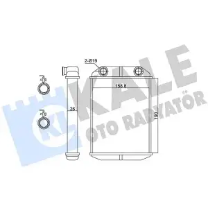 KALE Kalorifer Radyatörü (Brazing) (346825) - Renault / Dacia