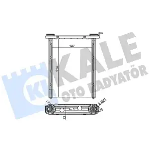 KALE Kalorifer Radyatörü (Brazing) (347125) - Renault / Dacia