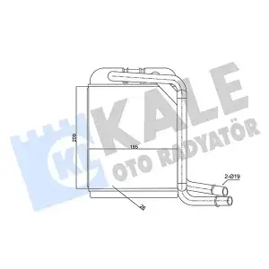 KALE Kalorifer Radyatörü (8FH 351 315-351) - VW Grubu (VW/Audi/Seat/Skoda) 347380