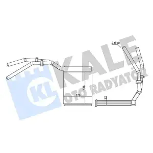 KALE Kalorifer Radyatörü (Benzinli / Dizel) - Ford 347390