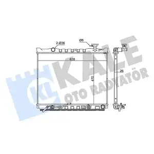 KALE Su Radyatörü (A/T 470x638x26) - Kore Araçları (Hyundai/Kia) 348365