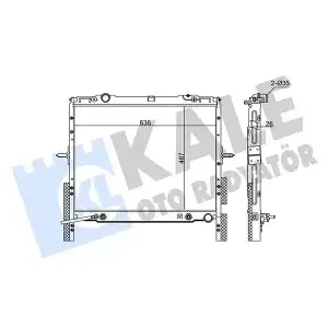 KALE Su Radyatörü (A/T 470x645x18) - Kore Araçları (Hyundai/Kia) 349255