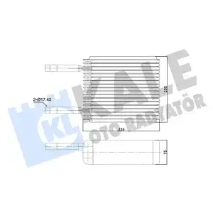 KALE Evaporator (350015) - Ford