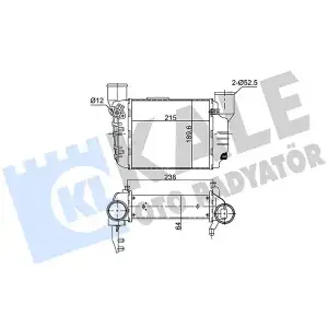 KALE Turbo Radyatörü (352445) - VW Grubu (VW/Audi/Seat/Skoda)