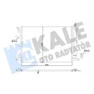 KALE Klima Radyatörü ([Brazing Al/al] [590x426x16]) - Volvo 353070