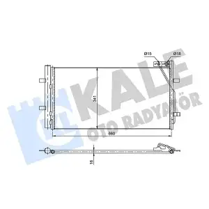 KALE Klima Radyatörü (Dcn02035 (Kurutuculu)) - VW Grubu (VW/Audi/Seat/Skoda) 353085