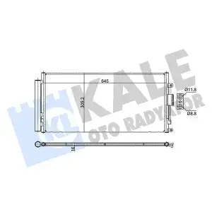 KALE Klima Radyatörü (( Kurutuculu ) Brazing) (353090) - Fiat / Alfa / Lancia