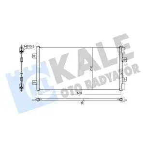 KALE Klima Radyatörü (( Kurutucusuz) Brazing) (353195) - Fiat / Alfa / Lancia