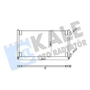 KALE Klima Radyatörü (( Kurutucusuz) Brazing) (353210) - Fiat / Alfa / Lancia