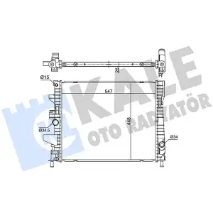 KALE Su Radyatörü ((MT) [Brazing] [547x448x26]) - Ford 362675