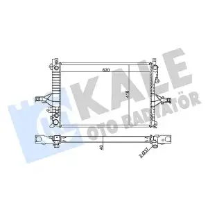 KALE Su Radyatörü ((AT) (Ac/nac) [Brazing] [620x418x40]) - Volvo 367200