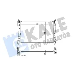 KALE Su Radyatörü (Al/pl/brz) (368600) - Fiat / Alfa / Lancia