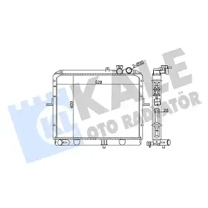KALE Su Radyatörü (M/T 400x538x26) - Kore Araçları (Hyundai/Kia) 370000
