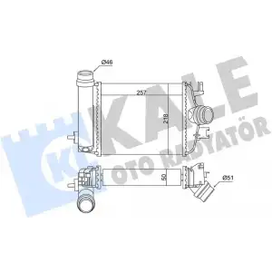 KALE Turbo Radyatörü ([Brazing] [50 MM]) - Renault / Dacia 375815