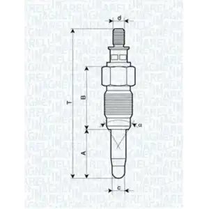 MAGNETI MARELLI Kızdırma Bujisi (Gn857) - VW Grubu (VW/Audi/Seat/Skoda) 060900030606