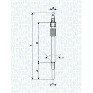 MAGNETI MARELLI Kızdırma Bujisi (Ye14 / Ge101 / 0250403002 (4,4 Volt)) - VW Grubu (VW/Audi/Seat/Skoda) 060900200606