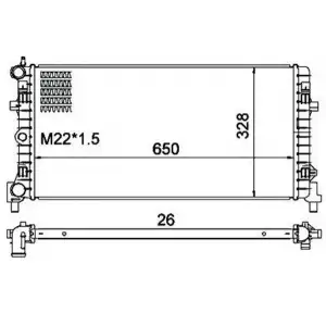 MAGNETI MARELLI Su Radyatörü (359000301340) - VW Grubu (VW/Audi/Seat/Skoda)