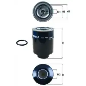 MAHLE Yakıt Filtresi (MHL KC135D) - Japon Araçları