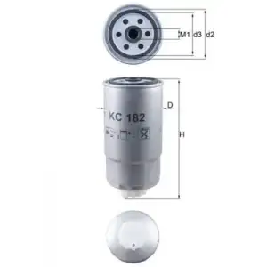 MAHLE Yakıt Filtresi (MHL KC182) - Fiat / Alfa / Lancia