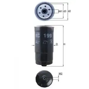 MAHLE Yakıt Filtresi (Mazot Filtresi 319223e200 - 1457434510) - Kore Araçları (Hyundai/Kia) MHL KC199