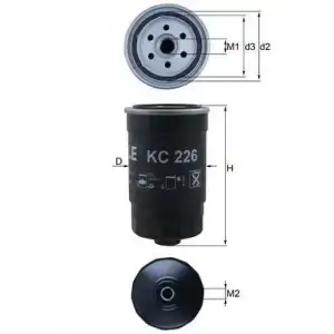 MAHLE Yakıt Filtresi (Mazot Filtresi) (MHL KC226) - Kore Araçları (Hyundai/Kia)
