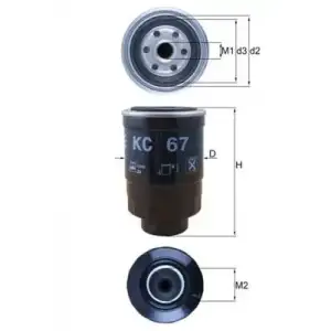MAHLE Yakıt Filtresi (MHL KC67) - Japon Araçları