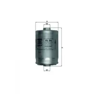 MAHLE Yakıt Filtresi (H148wk) - VW Grubu (VW/Audi/Seat/Skoda) MHL KL36