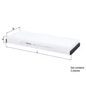 MAHLE Polen Filtresi (E1944li-2 / Ah247-2 (Karbonsuz)) - VW Grubu (VW/Audi/Seat/Skoda) MHL LA239/S