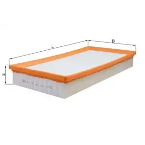 MAHLE Hava Filtresi (E301l / A379) - VW Grubu (VW/Audi/Seat/Skoda) MHL LX684