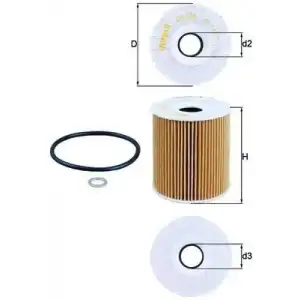 MAHLE Yağ Filtresi (MHL OX156D1) - BMW / Mini