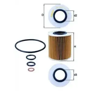 MAHLE Yağ Filtresi (E29hd89-0986tf0131) - BMW / Mini MHL OX166/1D