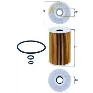 MAHLE Yağ Filtresi (E115h01d208) - VW Grubu (VW/Audi/Seat/Skoda) MHL OX388D