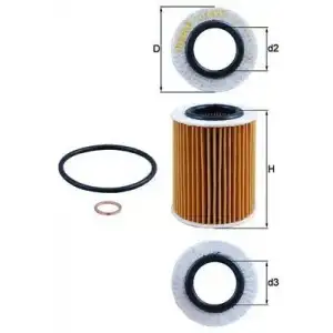 MAHLE Yağ Filtresi (E820hd245) - BMW / Mini MHL OX825D