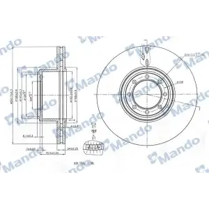 MANDO Fren Diski Arka (Arka) - Fiat / Alfa / Lancia MBC035392