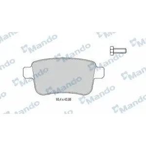 MANDO Fren Balatası Arka (Disk) - Renault / Dacia MBF015241