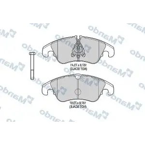 MANDO Fren Balatası Ön (Fdb4044 / Gdb1768) - VW Grubu (VW/Audi/Seat/Skoda) MBF015388