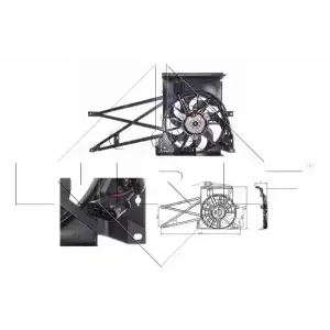 NRF Klima Fan Motoru (NRF 47013) - Opel