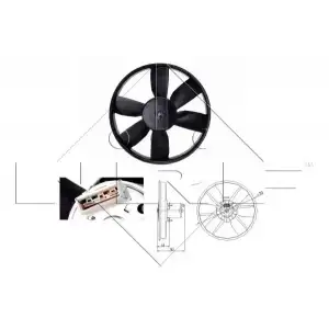 NRF Fan Motoru (NRF 47402) - VW Grubu (VW/Audi/Seat/Skoda)